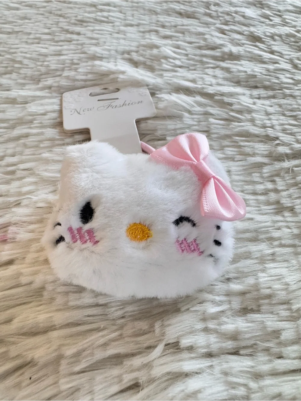 Hello kitty Plush with Pink Bow hair tie